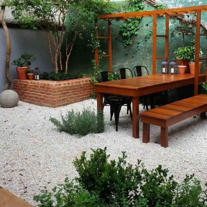 decoração sustentável para jardim