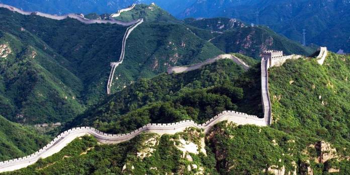 Mega construção Grande Muralha da China