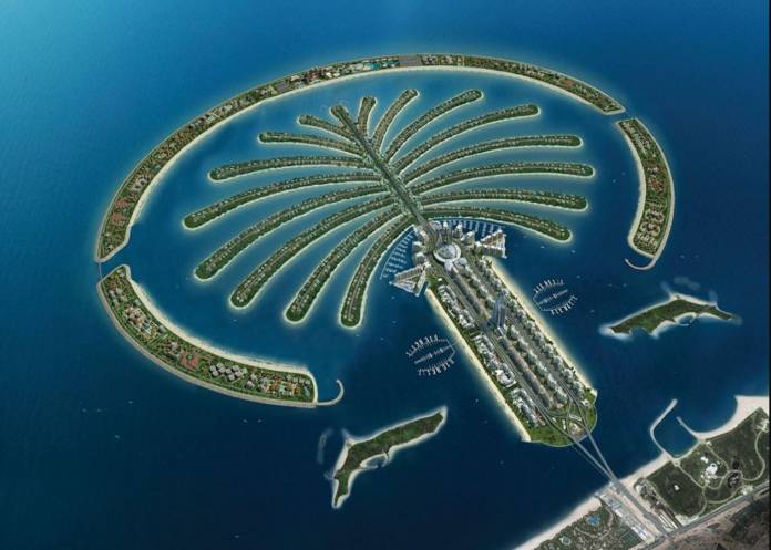mega construção Palm Islands