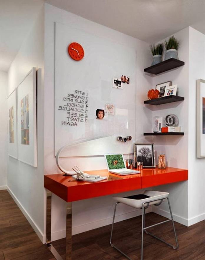 Ideias para criar um home office pequeno para você: local pequeno e organizado para manter a produtividade