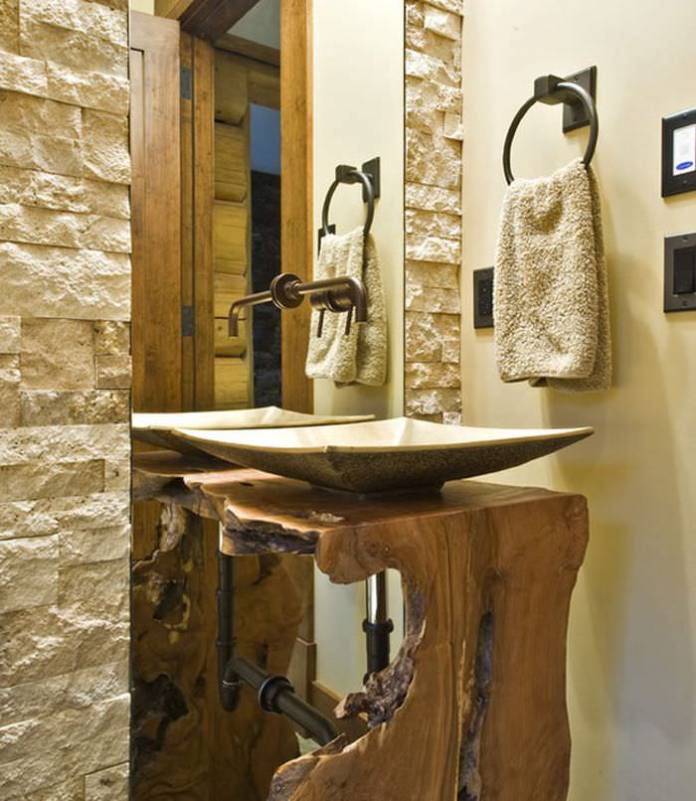 Decoração rustica para banheiro: Principais características, e como fazer.