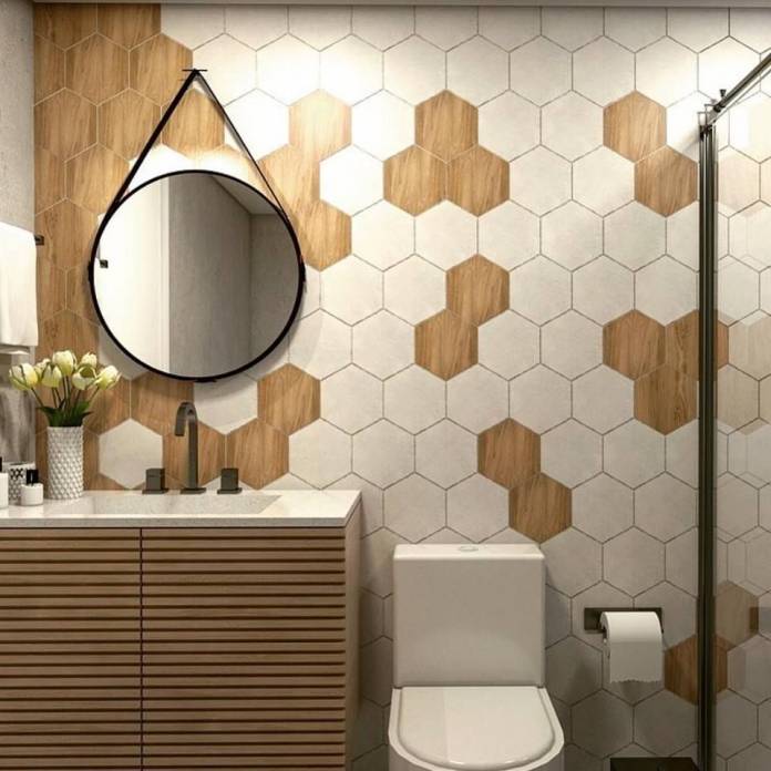 Revestimento Hexagonal no Banheiro: Dicas, fotos e inspirações
