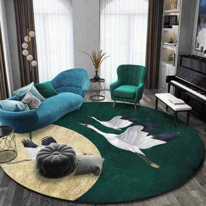 Chin s de luxo dourado verde escuro voando guindaste tapete redondo tapete redondo quarto pendurado cesta.jpg q50 e1611931765802