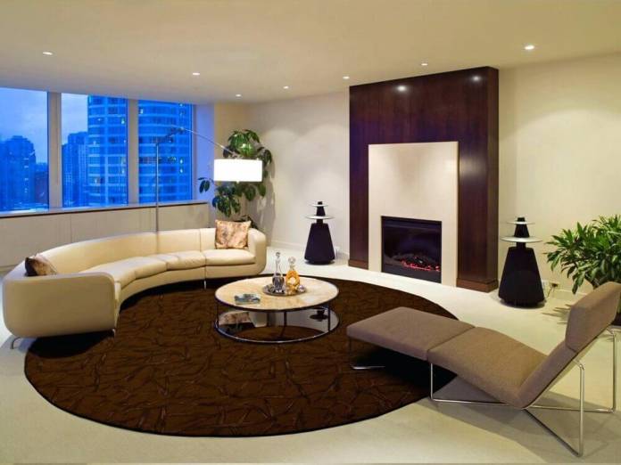 decoracao com tapete redondo para sala de estar ampla Foto Area Rug Designs e1611931547571
