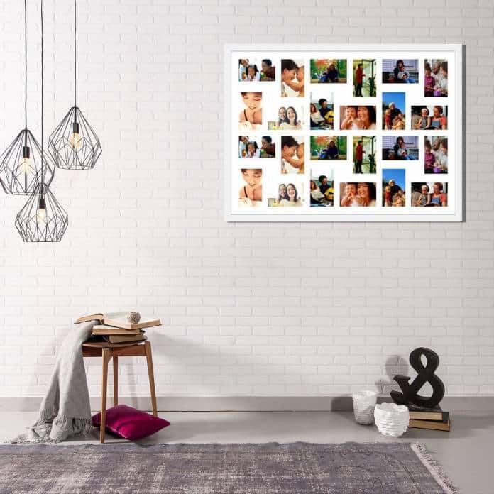 quadro painel de fotos decorativo para 24 fotos de 10x15cm branco 90x60cm 24531 e1623079878236