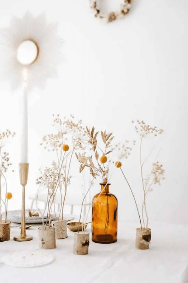 Flores Secas: +5 Lindos Arranjos Para Inspirar a Sua Decoração