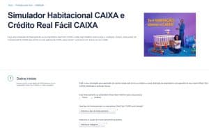 Simulador Caixa de como financiar pelo Minha Casa Minha Vida.
