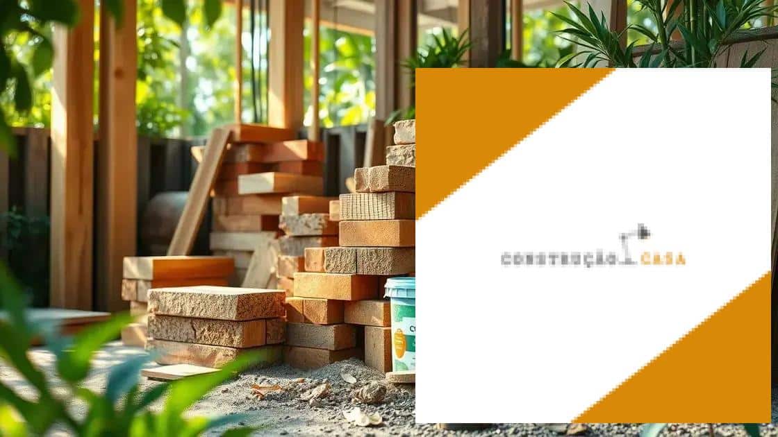 Principais tipos de materiais ecológicos