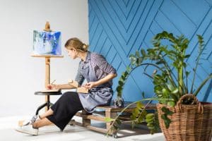 Uso de cores vibrantes na decoração interna