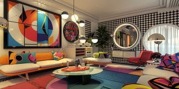 Decoração maximalista em alta em 2026: tendências imperdíveis